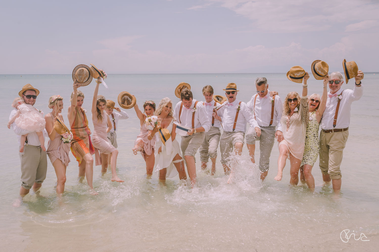 Group shot on Hastings beach