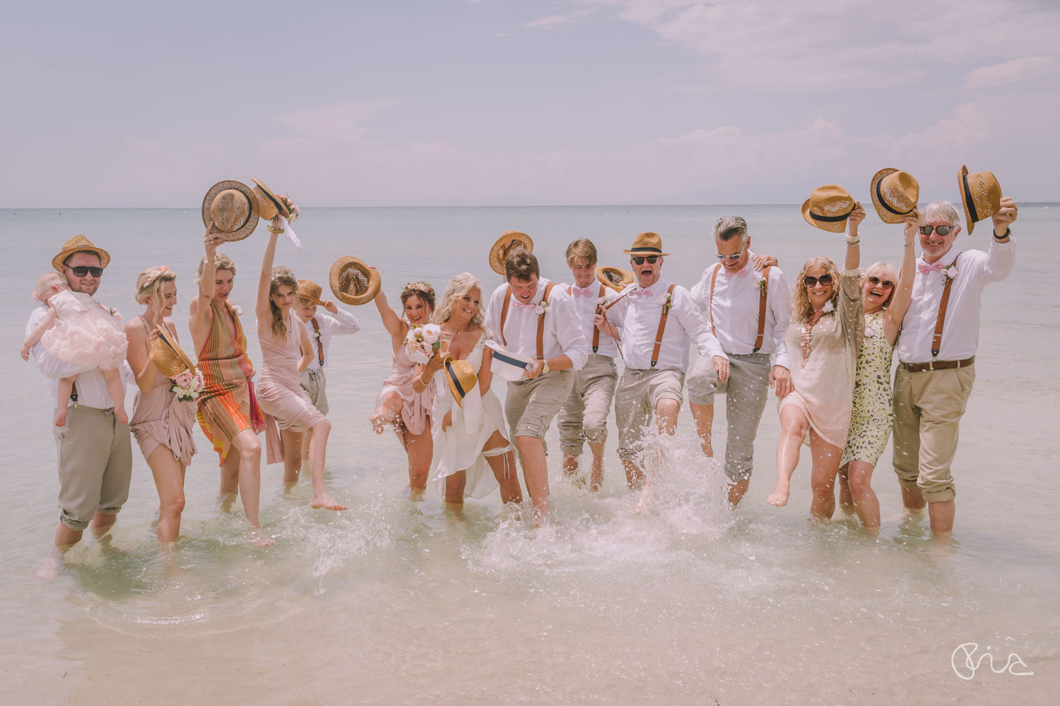 Group shot on Hastings beach