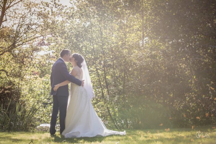 Bride and Groom at the Ravenswood Wedding