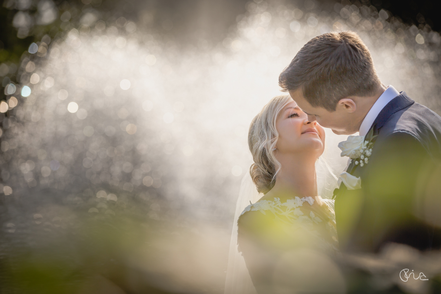 Bride & Groom at Ashdown Park Hotel Wedding