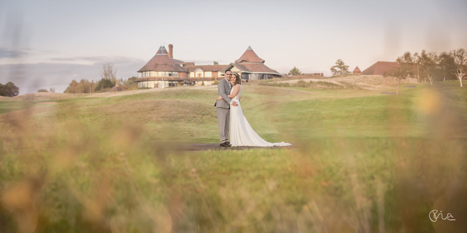 Bride and Groom at East Sussex National Wedding