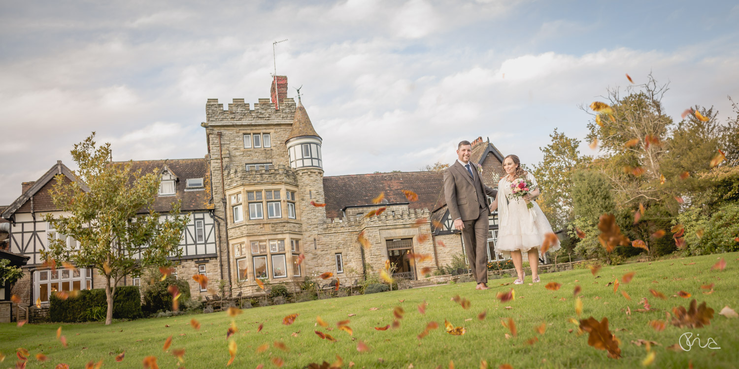 Bride and Groom at the Ravenswood