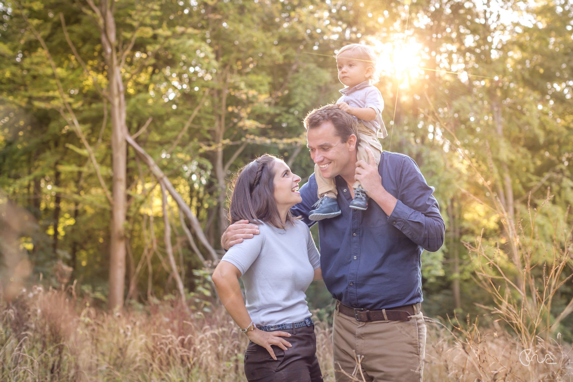 Family shoot in the woods