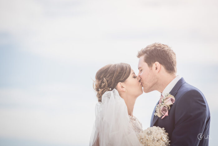 Brighton Bandstand wedding couple shot