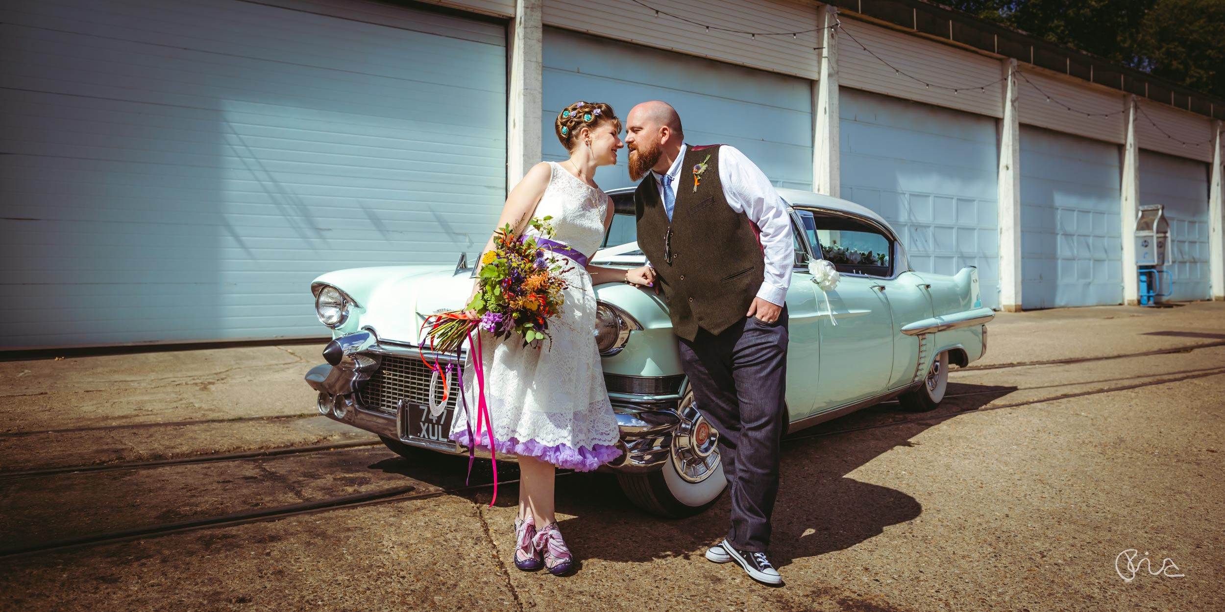 Bride and groom at Fawley Hill Wedding