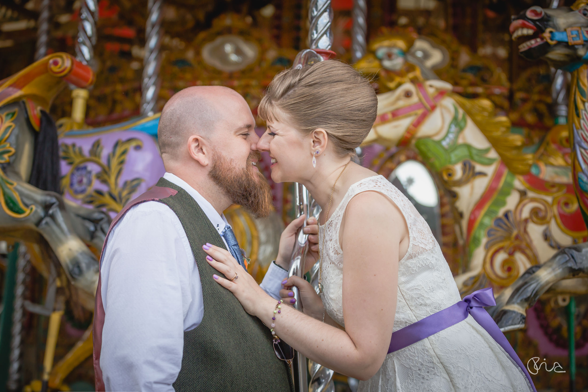 Bride and groom at Fawley Hill Wedding