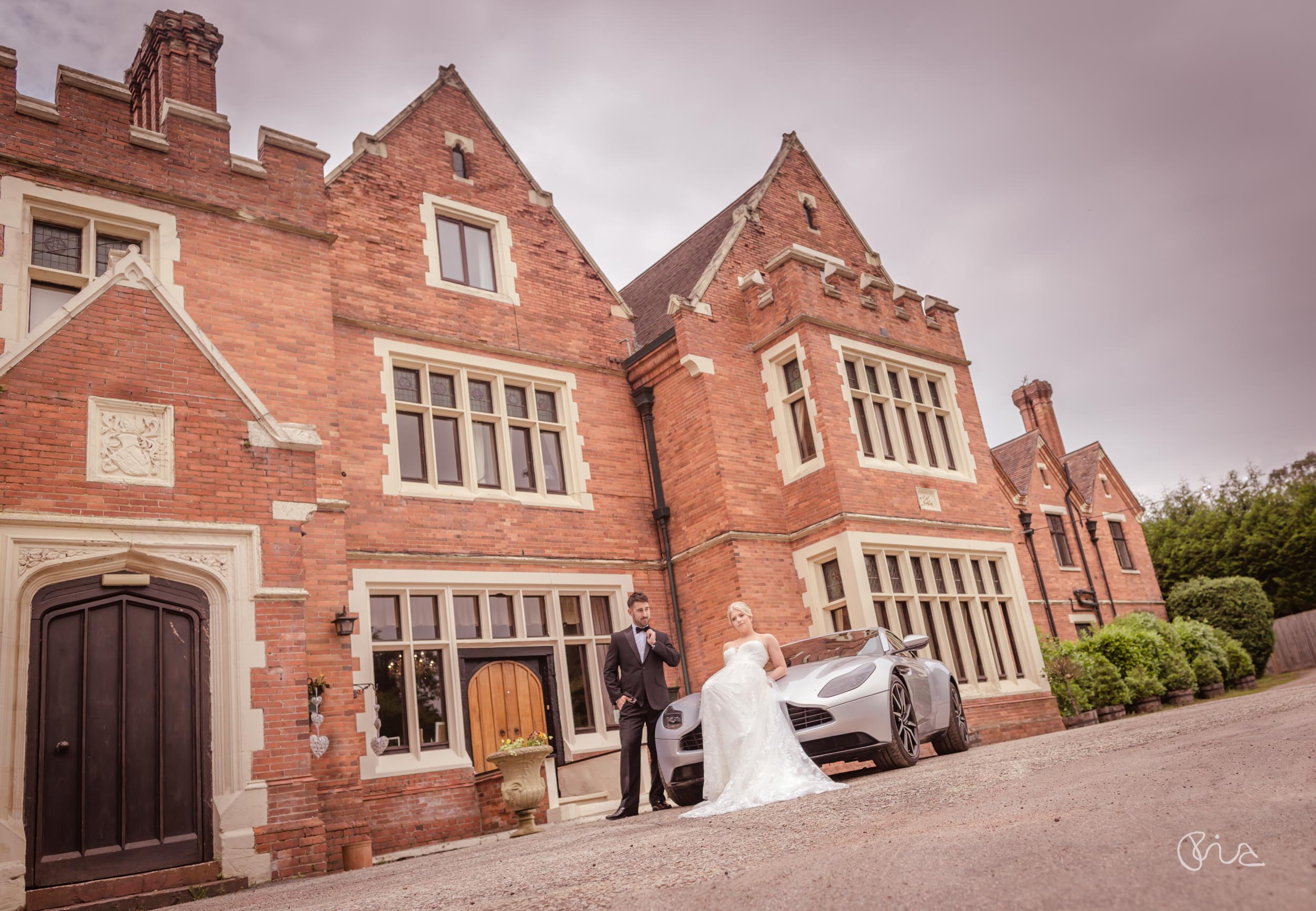 Bride and Groom at Highley Manor weddings