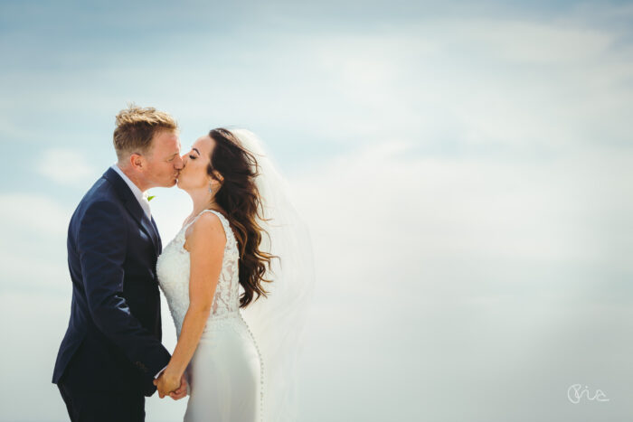 Bride and groom at Hydro Hotel Eastbourne wedding