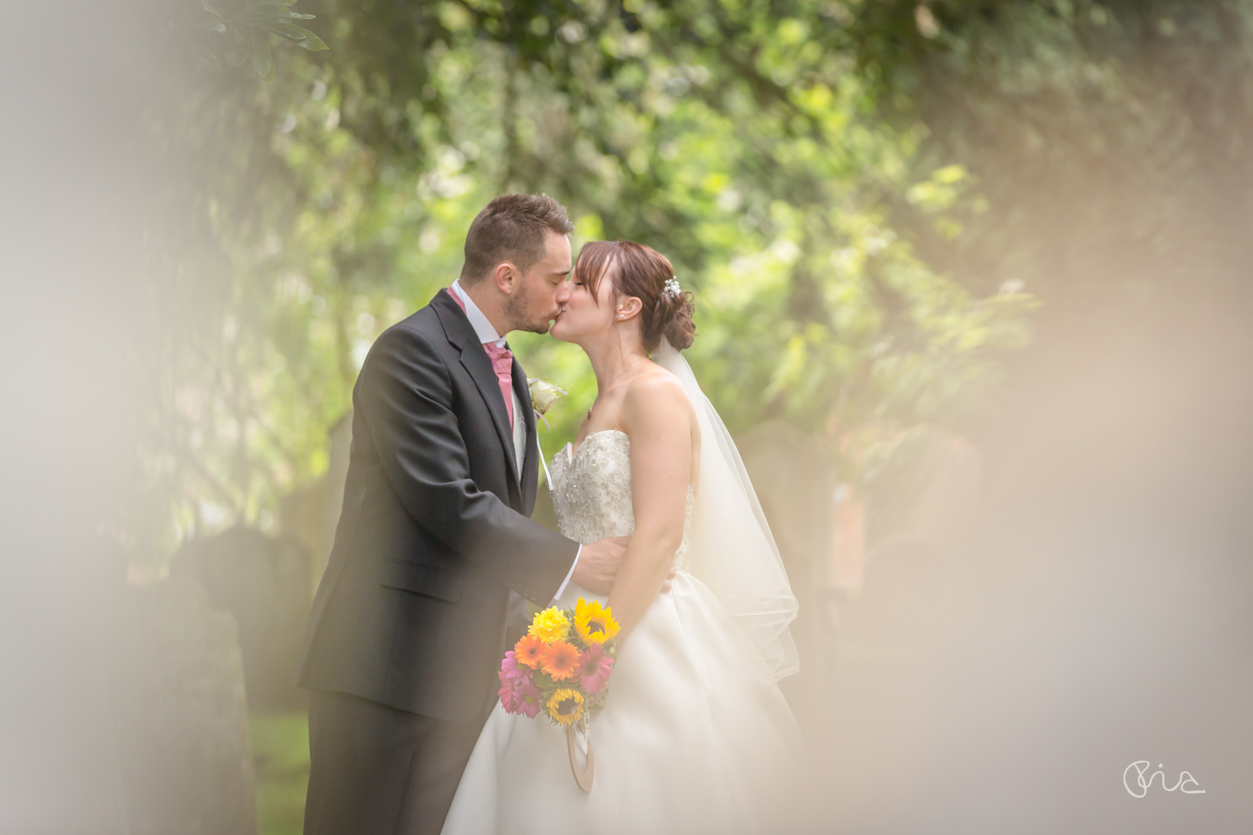 Bride and groom at Rye wedding