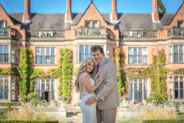 Bride and groom at Hoar Cross Hall wedding