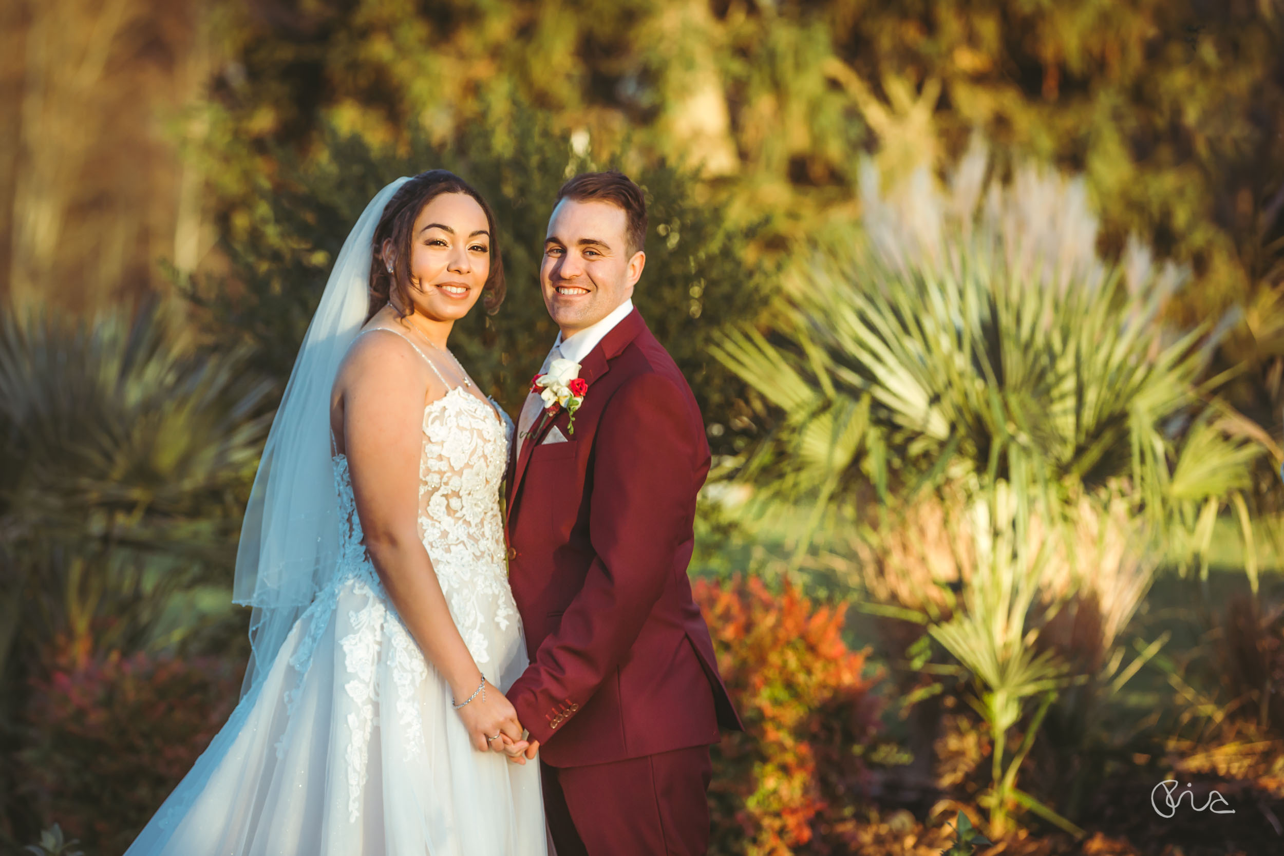 Bride and Groom at Southdowns Manor wedding