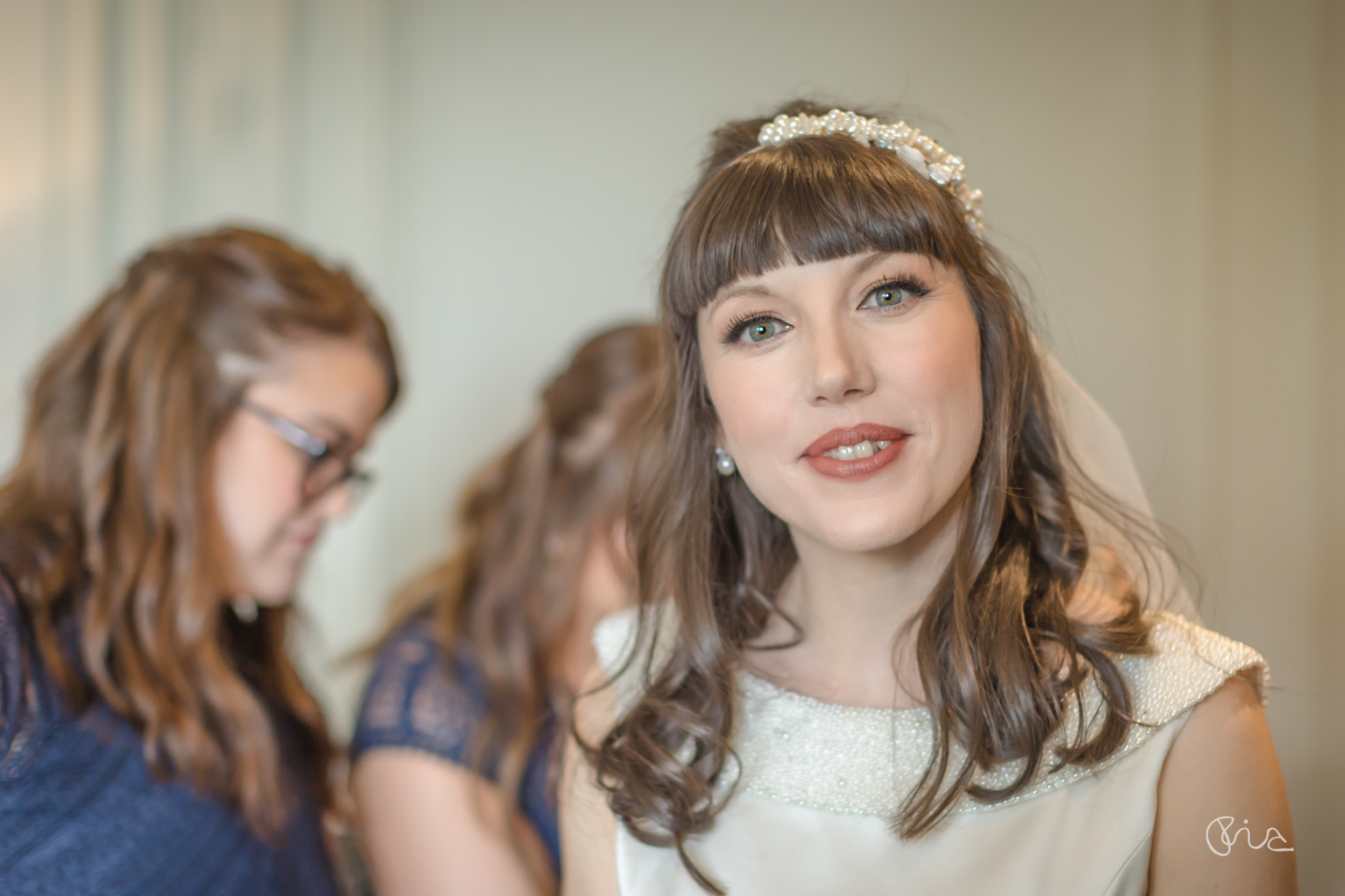 Bridal prep a the Nutfield Priory Hotel in Surrey