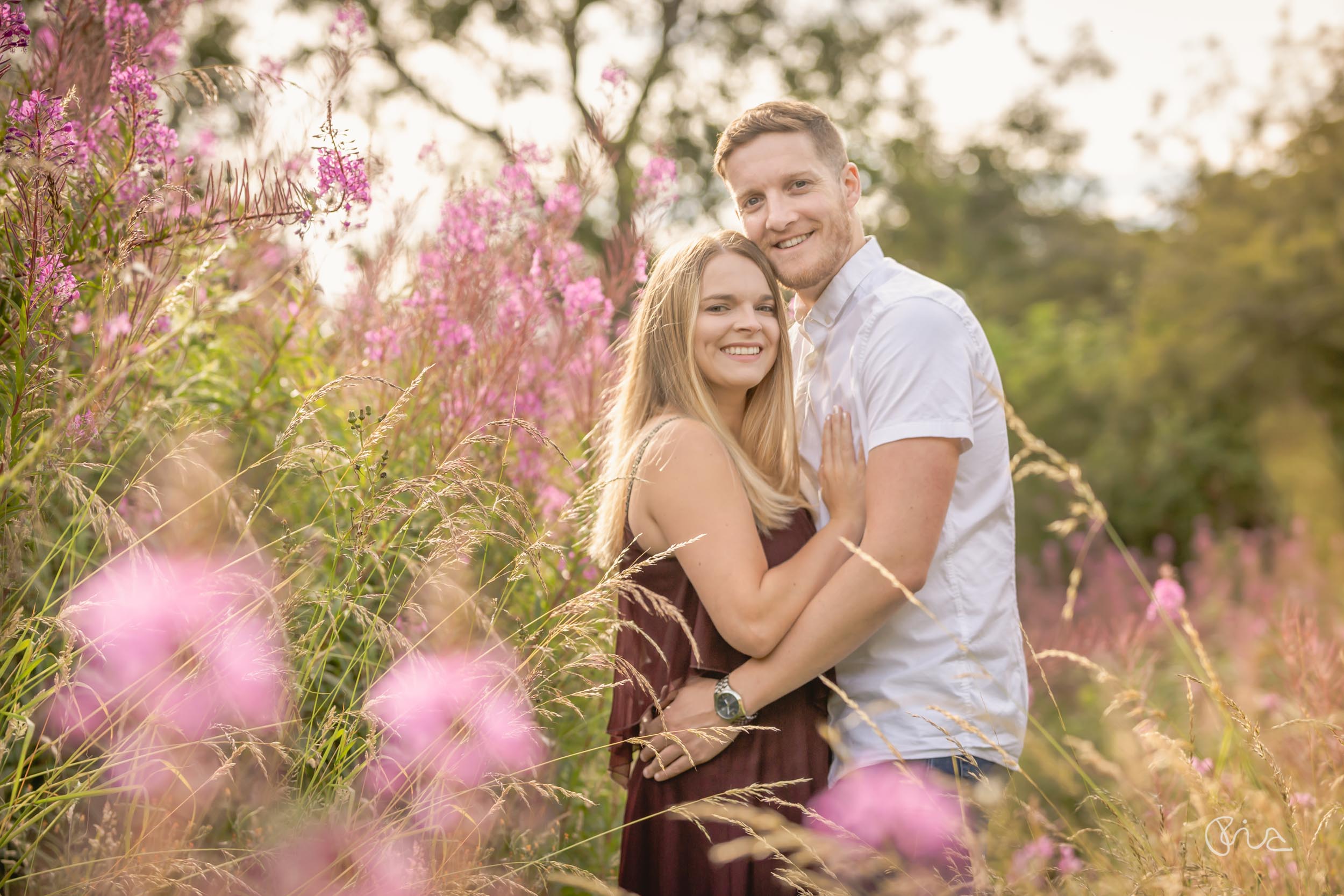 Pre-wedding photo shoot on the Soudh Downs in Eastbourne