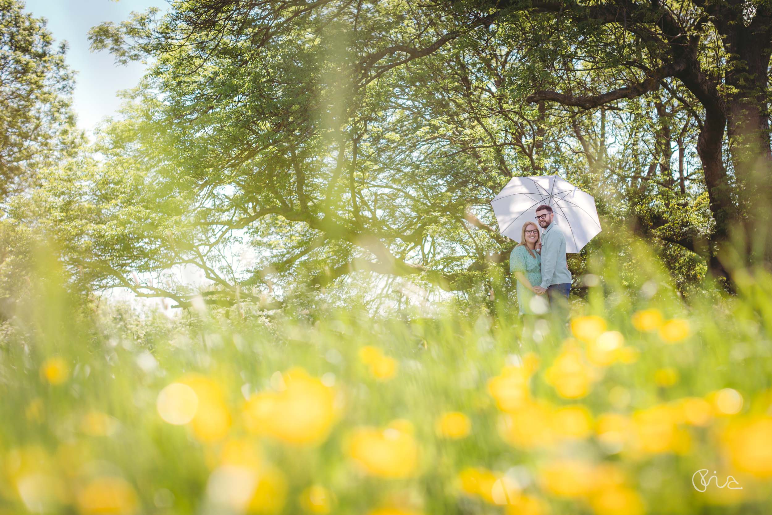 Pre-wedding photo shoot at Pevensey Castle in East Sussex