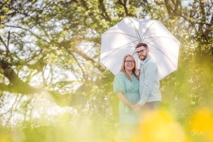 Pre-wedding photo shoot at Pevensey Castle in East Sussex