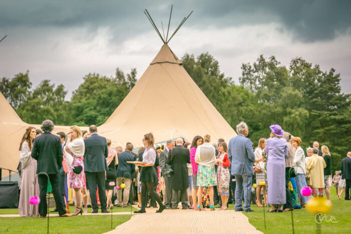 St Mary Cricket Ground wedding in Holmbury