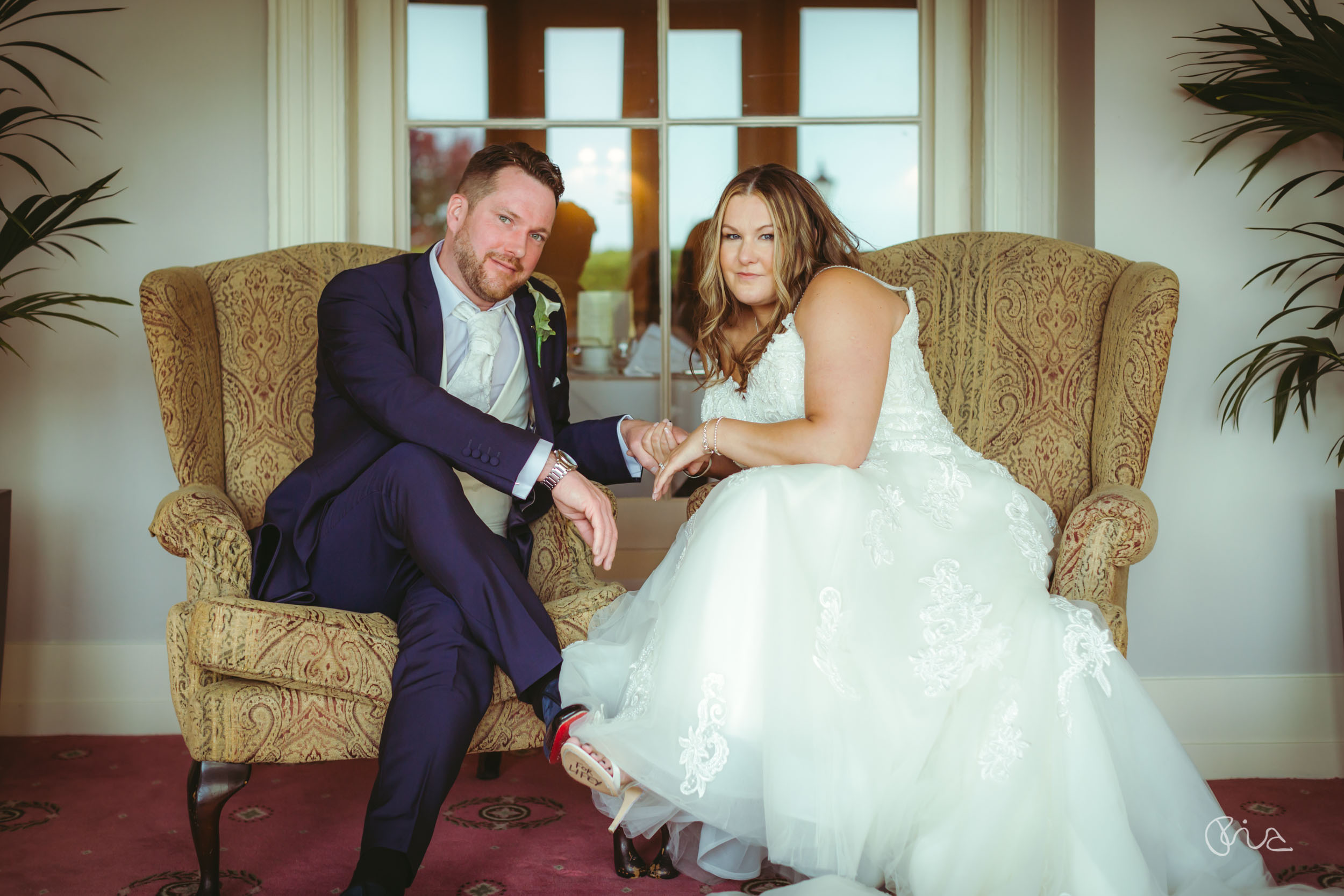 Bride and Groom at Grand Hotel Eastbourne wedding