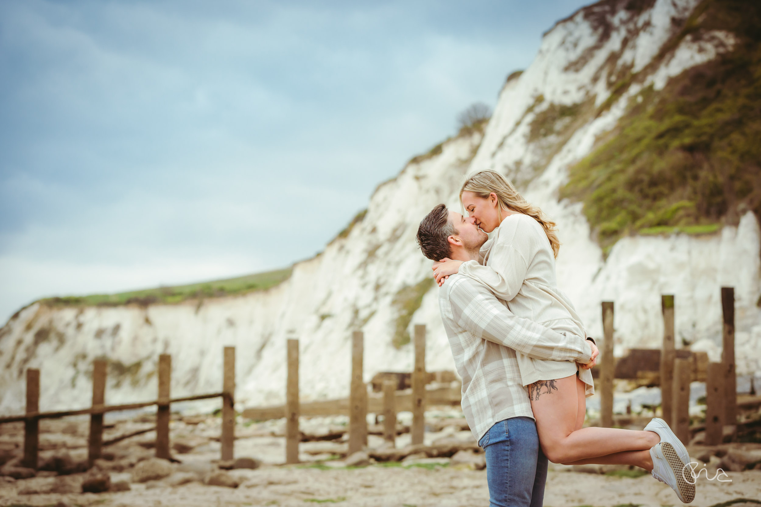 Pre-wedding shoot on Eastbourne Beach