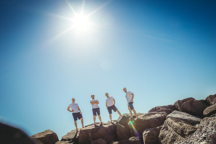 Fun groom photo shoot in Eastbourne