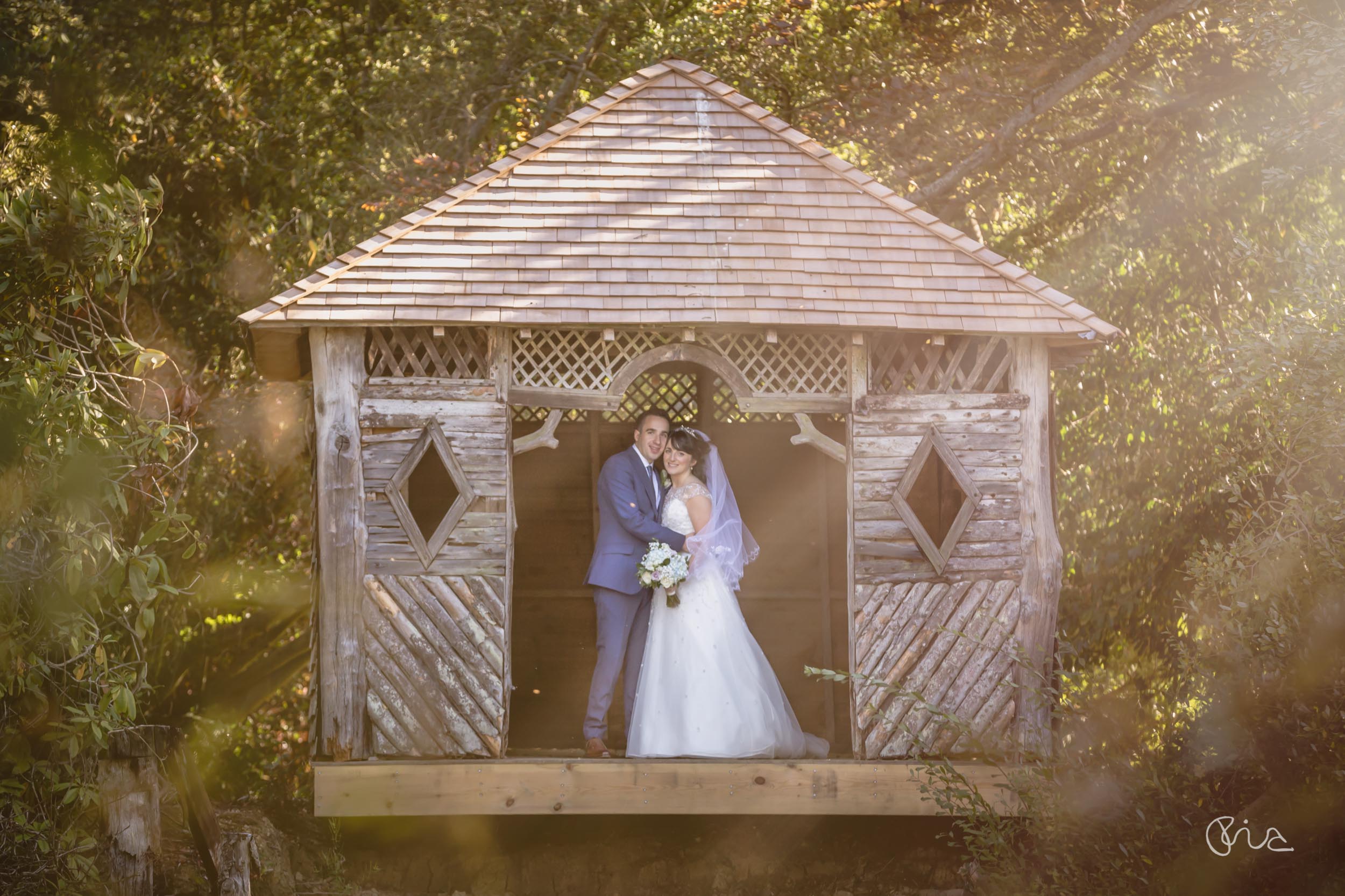 Bride and Groom at the Ravenswood Wedding