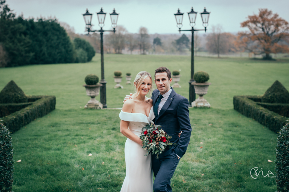 Bride and groom at South Lodge Hotel wedding