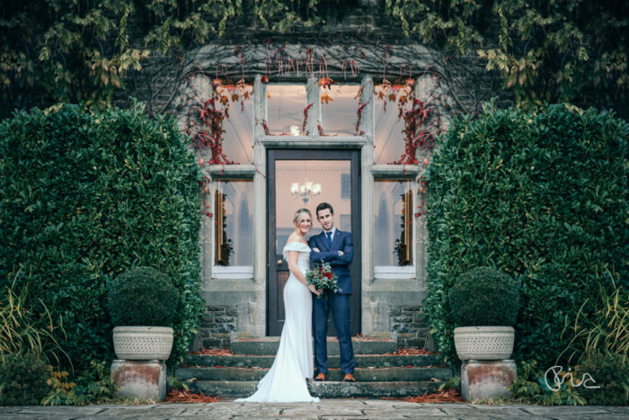 Bride and groom at South Lodge Hotel wedding