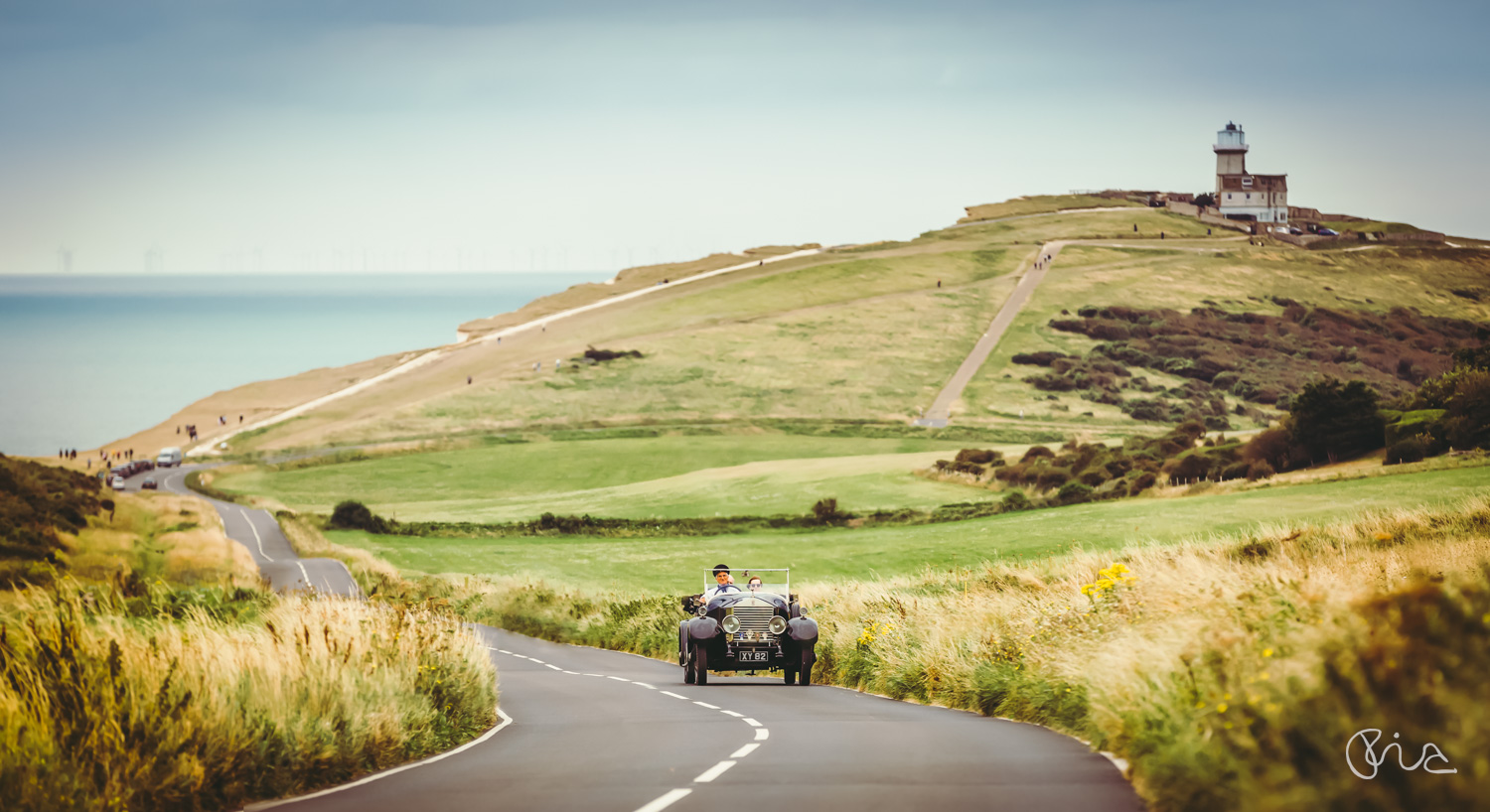 Wedding anniversary photo shoot on Eastbourne Downs