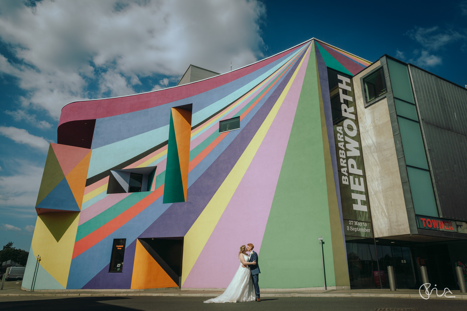 Bride and groom in Eastbourne