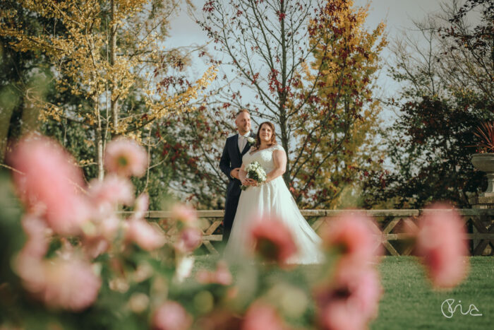 Bride and Groom at Buxted Park Hotel wedding