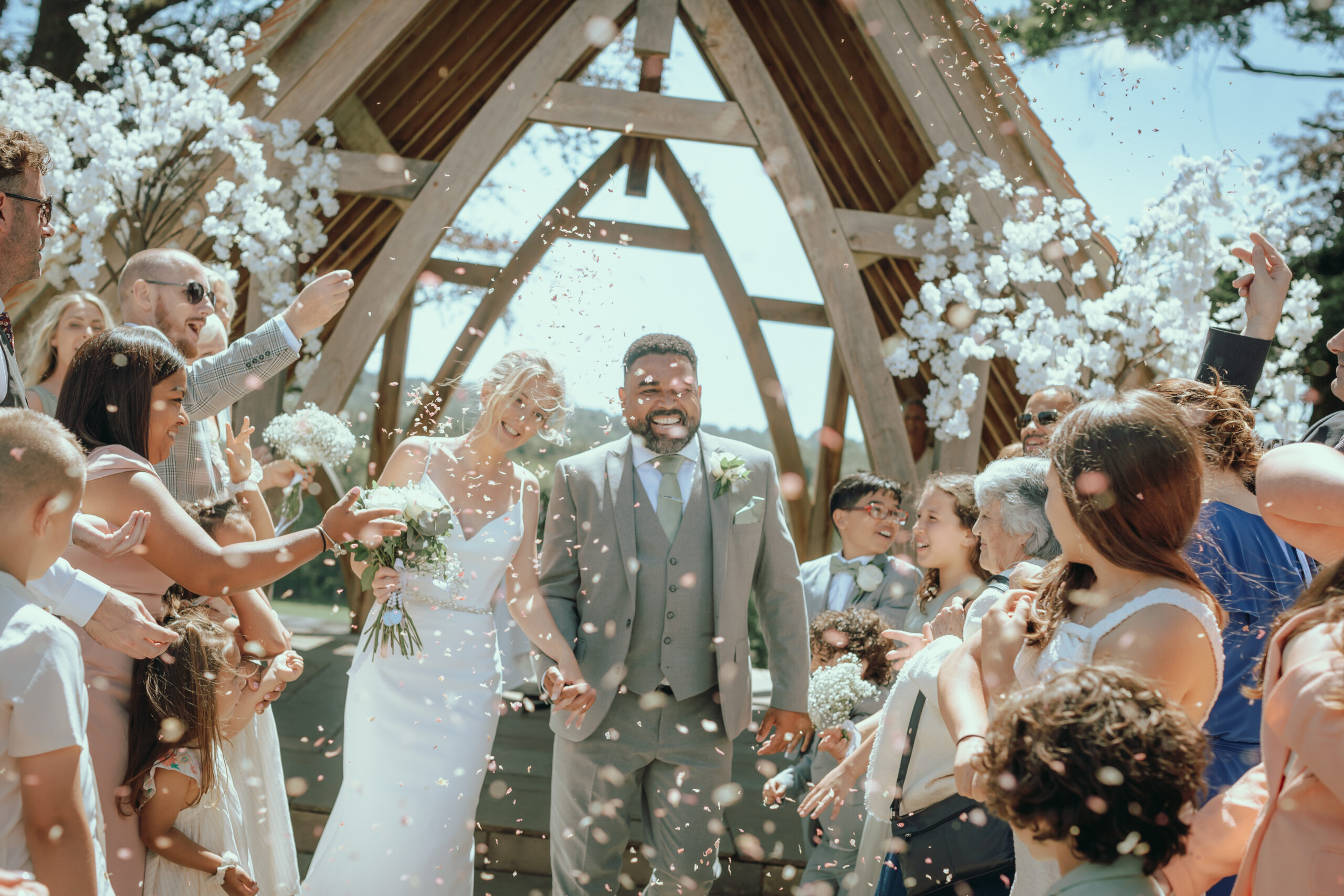 Confetti shot at Highley Manor