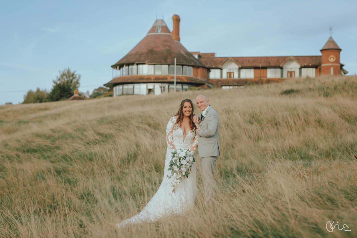 Bride and groom at East Sussex National Hotel
