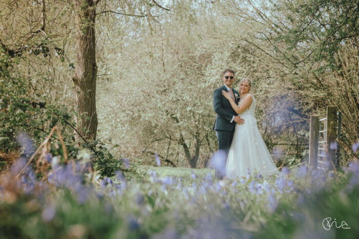 Bride and groom at Blackstock Country Estate